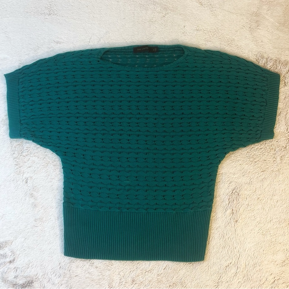 The Limited Teal Crew Neck Sweater